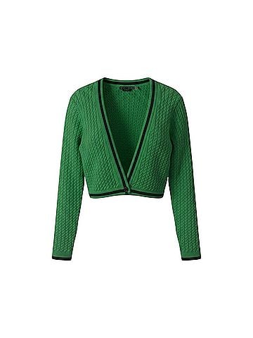 Alice + Olivia Jenae Cable Knit Jacket (view 1)