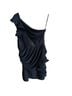 Phoebe Couture 92% Polyester 8% Spandex 100% Silk Solid Black Cocktail Dress Size 4 - photo 2