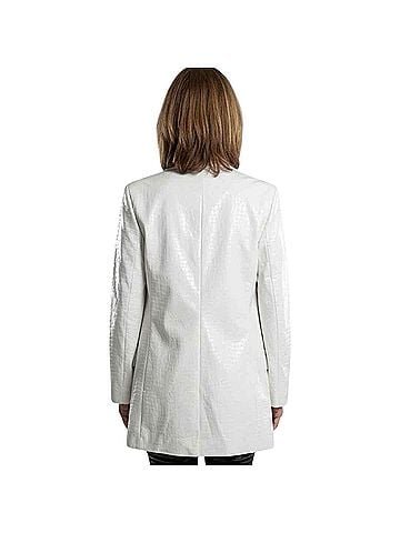 Alice + Olivia Kylie Croc Embossed Blazer (view 2)