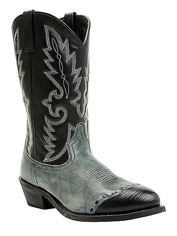 Laredo Lizard Print Wingtip Leather Boots (view 1)