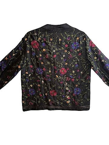 Chico's Design Design Silk Embroidered Jacket Jacket (view 2)