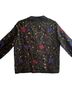 Chico's Design 100% Silk Floral Black Jacket Size S - photo 2
