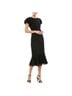 Mac Duggal 100% Polyester Floral Black Cocktail Dress Size 4 - photo 1