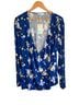 Boden Floral Blue Long Sleeve Blouse Size 16 - photo 2