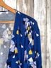 Boden Floral Blue Long Sleeve Blouse Size 16 - photo 4