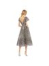 Mac Duggal 100% Polyester Floral Gray Silver Cocktail Dress Size 18 - photo 2