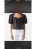 FRAME Denim Black Short Sleeve Blouse Size M - photo 3