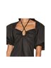 FRAME Denim Black Short Sleeve Blouse Size M - photo 1