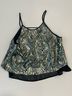 Astr 100% Polyester Animal Print Black Blue Tank Top Size M - photo 10