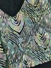 Astr 100% Polyester Animal Print Black Blue Tank Top Size M - photo 9
