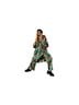 Dressed in LALA Animal Print Green Orange Casual Pants Size XS - photo 1