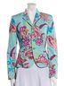 Ralph Lauren Black Label Floral Multi Color Blazer Size 6 - photo 1