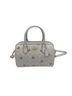 Coach 100% Leather Print White Yellow Ivory Leather Satchel One size - photo 1