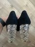 Karl Lagerfeld Paris Black Heels Size 8 1/2 - photo 3