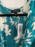 Torrid Floral Teal White Kimono Size 18 - photo 5