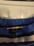 Ann Taylor Stripes Blue Black Pink Purple Red Casual Skirt Size M - photo 3