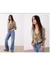 BA&SH Floral Green Short Sleeve Button-Down Shirt Size S - photo 5