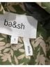 BA&SH Floral Green Short Sleeve Button-Down Shirt Size S - photo 4