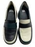 Camper 100% Leather Color Block Black Green White Heels Size EU 38 - photo 1