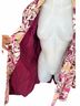 Lane Bryant 97% Cotton 3% Spandex 100% Polyester Floral Pink Purple Ivory Tan Trenchcoat Size 22 - photo 7