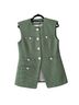 Veronica Beard Green White Vest Size 8 - photo 1
