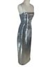 Reformation Solid Silver Cocktail Dress Size 2 - photo 7