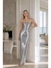 Reformation Solid Silver Cocktail Dress Size 2 - photo 4