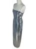 Reformation Solid Silver Cocktail Dress Size 2 - photo 8
