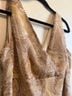 F.L.P. 100% Polyester 100% Polyester Paisley Tan Brown Cocktail Dress Size 14 - photo 4