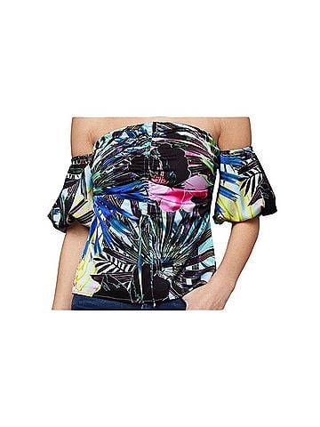 Bebe Short Sleeve Blouse (view 2)