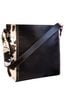 Wrangler Retro Animal Print Black White Leather Shoulder Bag One size - photo 1
