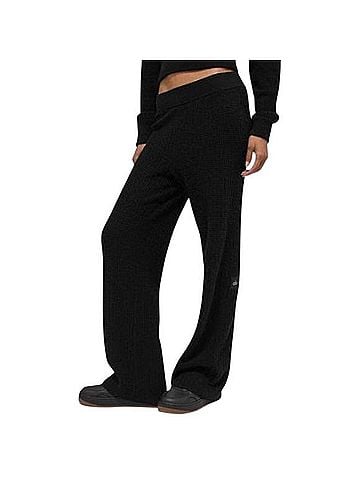 Alo Yoga Cashmere Plush Waffle Knit Sweatpants (view 1)