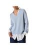 Brochu Walker Solid Blue Pullover Sweater Size XS - photo 1