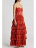 Hutch Red Orange Cocktail Dress Size 8 - photo 3