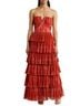 Hutch Red Orange Cocktail Dress Size 8 - photo 1