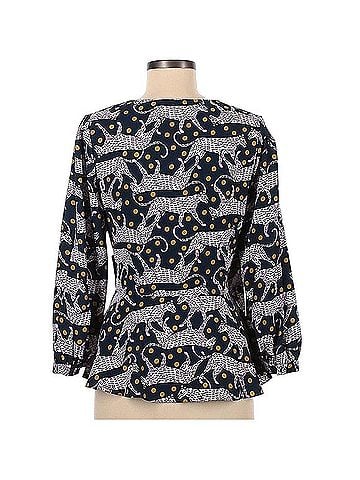 Kate Spade New York Panther Dot 3/4 Sleeve Blouse (view 2)