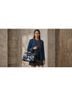 Coach 100% Leather Stripes Checkered-gingham Black Blue Shoulder Bag One size - photo 11