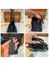 Coach 100% Leather Stripes Checkered-gingham Black Blue Shoulder Bag One size - photo 10