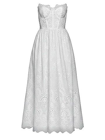 BHLDN Bustier Eyelet Cocktail Dress (view 1)