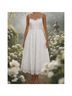 BHLDN 100% Polyester White Cocktail Dress Size 2 - photo 5