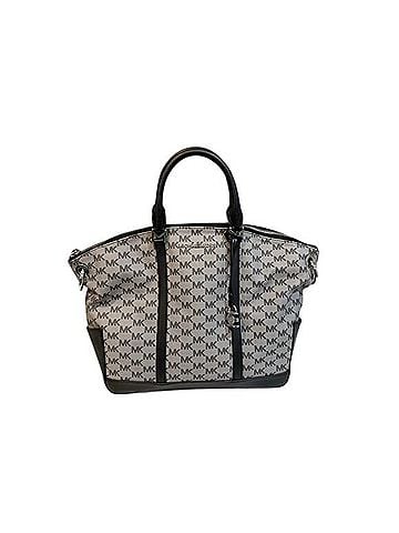 Michael Kors Monogram MK Logo Satchel (view 1)