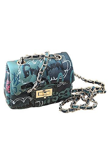 Hello 3 AM Gradient Graffiti Quilted Clutch Clutch (view 1)