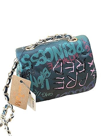 Hello 3 AM Gradient Graffiti Quilted Clutch Clutch (view 2)