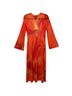 Caroline Constas Floral Orange Red Swimsuit Cover Up Size XS - photo 2