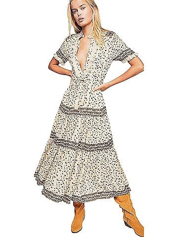 Free People Rare feelings Maxi Cocktail Dress (view 1)