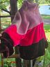 Ugg Color Block Pink Purple Faux Fur Jacket Size XS - photo 4