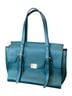 BCBGMAXAZRIA 100% Leather Teal Green Gold Leather Satchel One size - photo 1