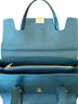 BCBGMAXAZRIA 100% Leather Teal Green Gold Leather Satchel One size - photo 5