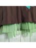 Allison Taylor 100% Silk 100% Polyester Brown Teal Green Silk Skirt Size 12 - photo 4