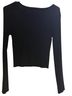 No Comment Black Long Sleeve Top Size M - photo 2